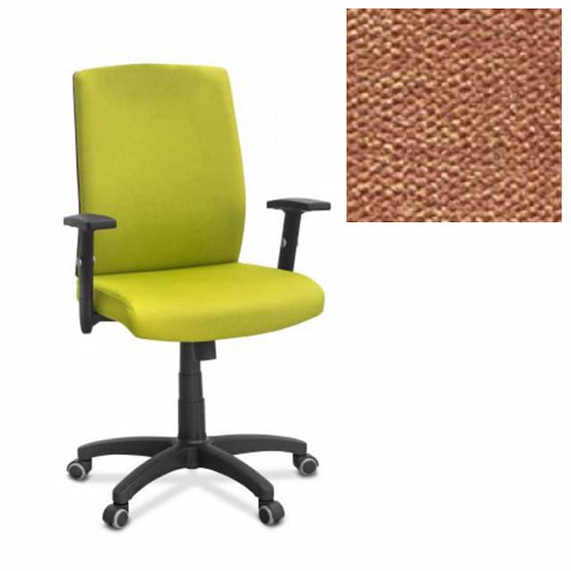 Офисное кресло для персонала Юнитекс Alfa A/SL/1D ткань Сахара терракотовая С12