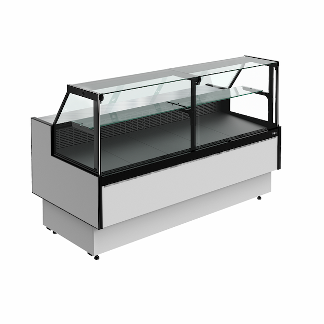 Витрина холодильная Carboma PRAIA 2 GC85 VV 1,8-1 с боковинами 9006-9005