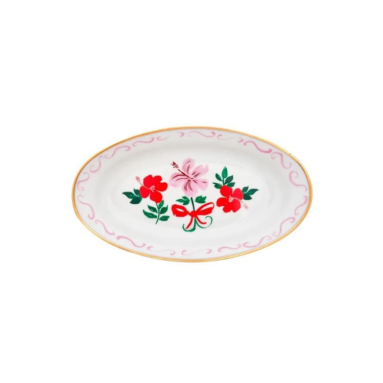 Блюдо овальное 17x10 см Bitossi Con Amore FTB02101 Fiore fiocco