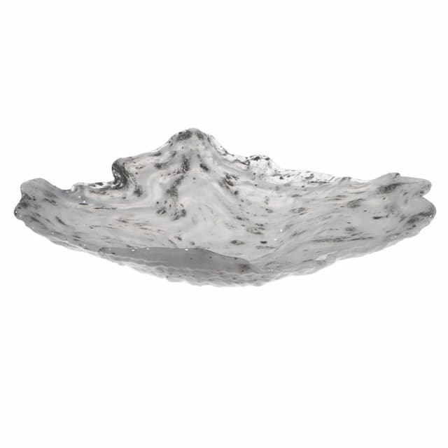 Салатник ARDACAM Mushroom ARD 5616.65 22,5x17 см h 4,5 см (стекло, цвет / декор белый с черными вкраплениями)