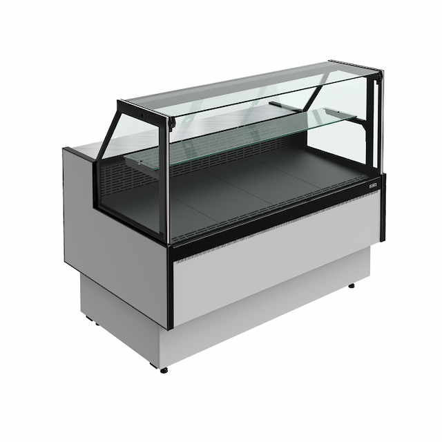Витрина холодильная Carboma PRAIA 2 GC85 VM 1,25-1 с боковинами 9006-9005