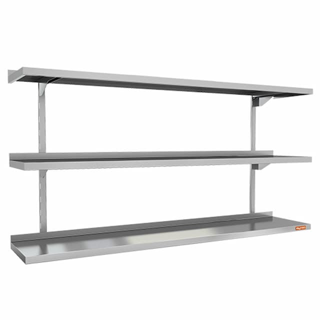 Полка нержавеющая настенная каскадная Hicold НПНК-15/3