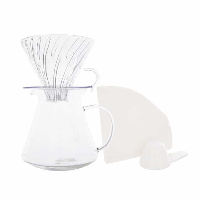 Набор для заваривания кофе Hario S-VGBK-02-T, чайник + воронка, стекло, 600 мл