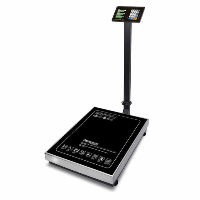 Торговые напольные весы MERTECH M-ER 333 ACLP-150.20/50 "TRADER" с расч. стоимости LCD